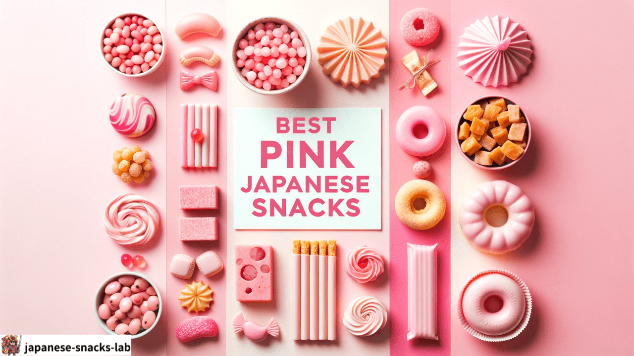 pink japanese snacks