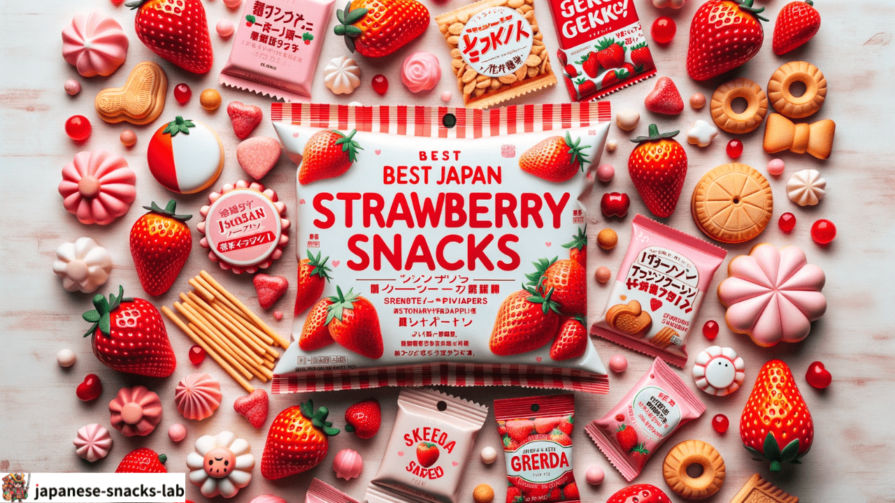 japanese strawberry snacks