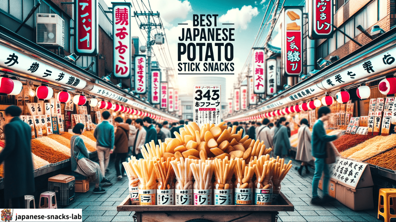 japanese potato stick snacks